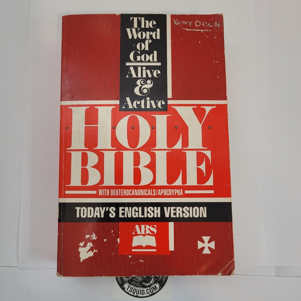 American Bible Society Holy Bible Today's English Version Deuterocanonicals 1992